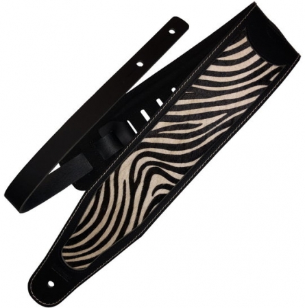 Richter Straps Beavertail Special Zebra / Black Gitarrengurt, #1611